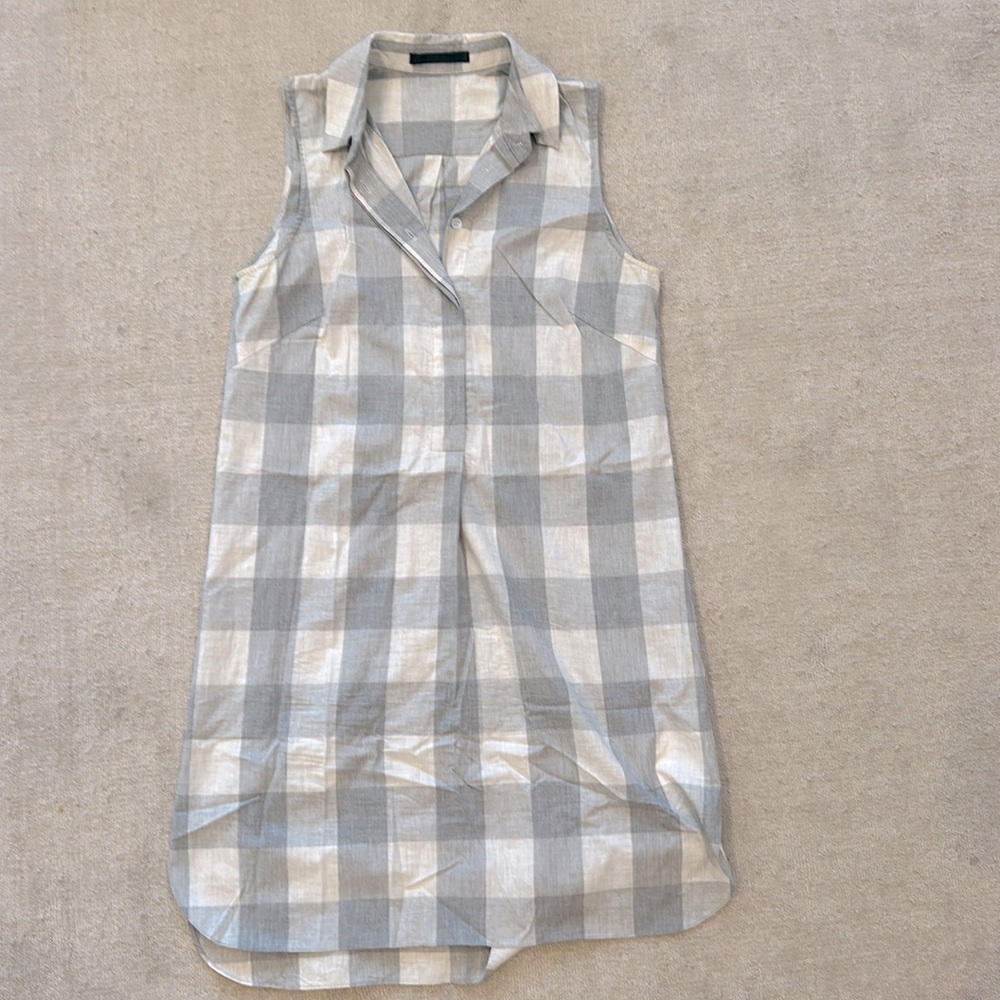 Jenni Kayne checkered cotton dress size XS